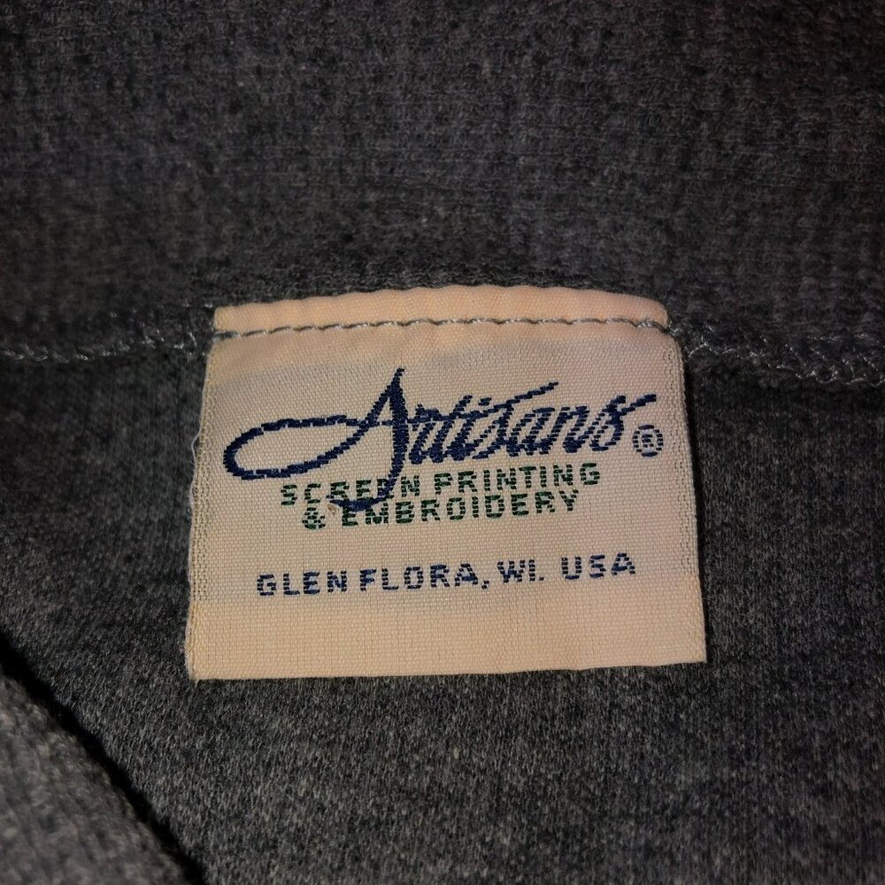 Vintage Artisans Womens 2X Gray Aztec Horse Ponies Long Sleeve Button Up Shirt - Picture 8 of 8